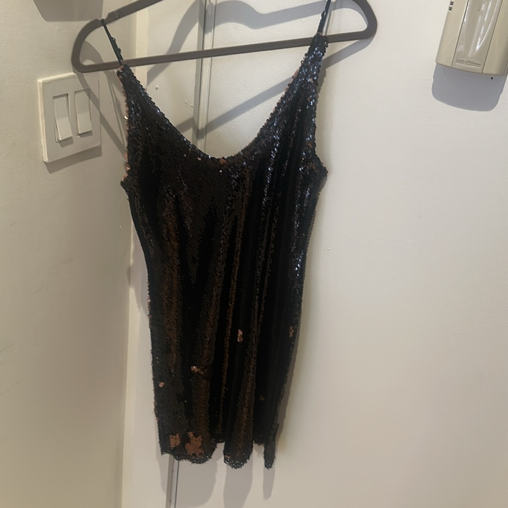 Free People Seeing Double Sequin Slip Dress - Picture 9 of 12